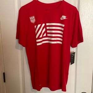 Nike Red USA Graphic Short Sleeve Tee